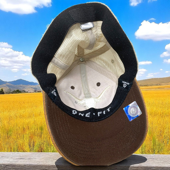 TOW University of Texas UT Longhorns Waxed Cotton Fitted Hat Cap Top of World - Picture 5 of 7